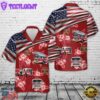Firefighter Fire Truck Hawaiian Shirt