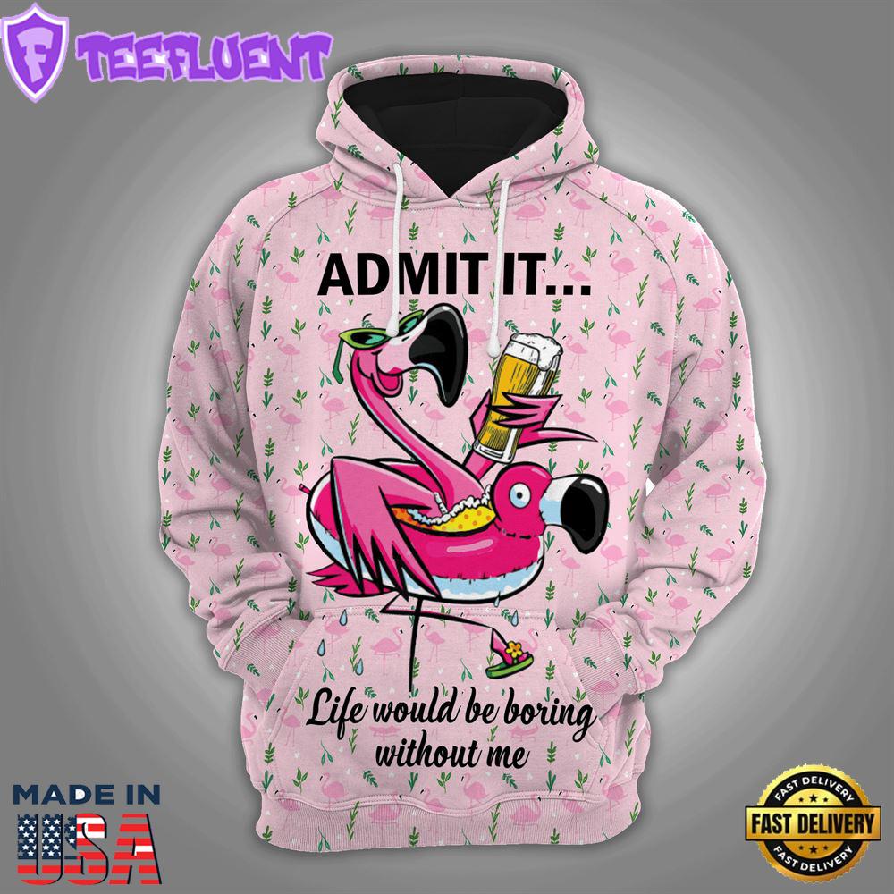 Flamingochristmas Hoodie All Over Print
