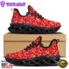 Floral Dragonfly Christmas Print Pattern Black Max Soul Shoes