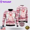 Floral Pink Piggy Ugly Christmas Sweater