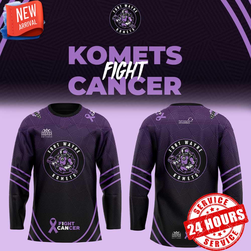 Fort Wayne Komets Fight Cancer Night Hockey Jersey