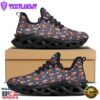 Fox Christmas Print Pattern Black Max Soul Shoes