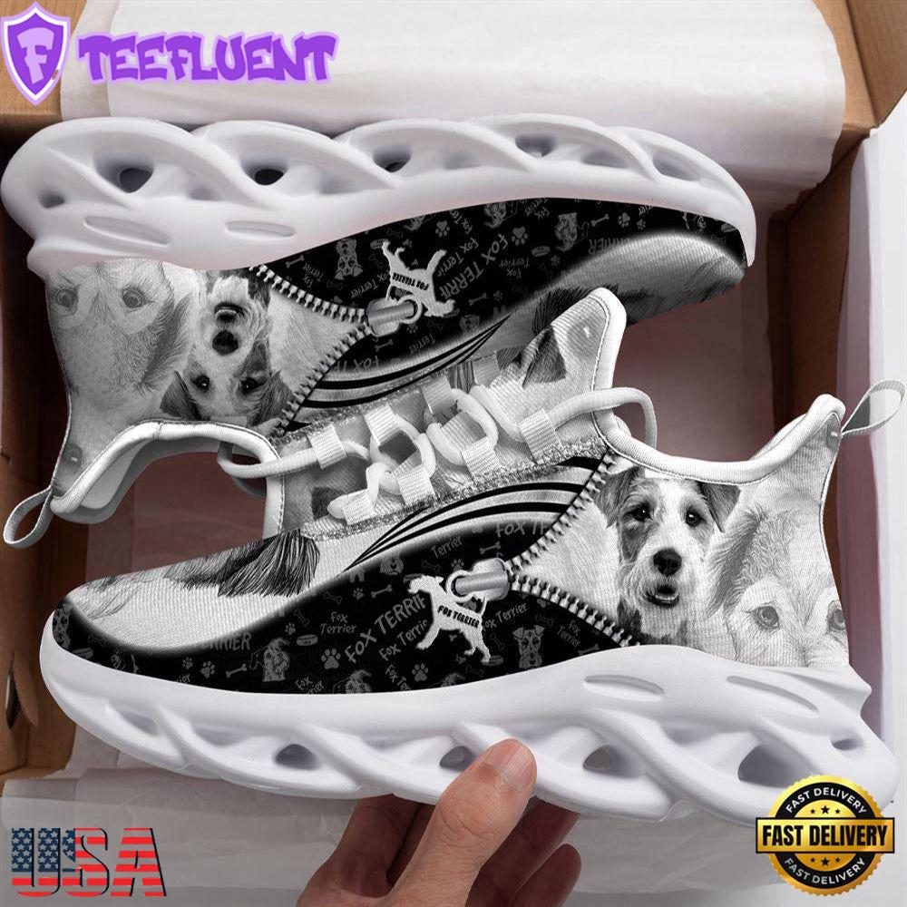 Fox Terrier Sketch Max Soul Shoes For Men Women Dog Shoes Running