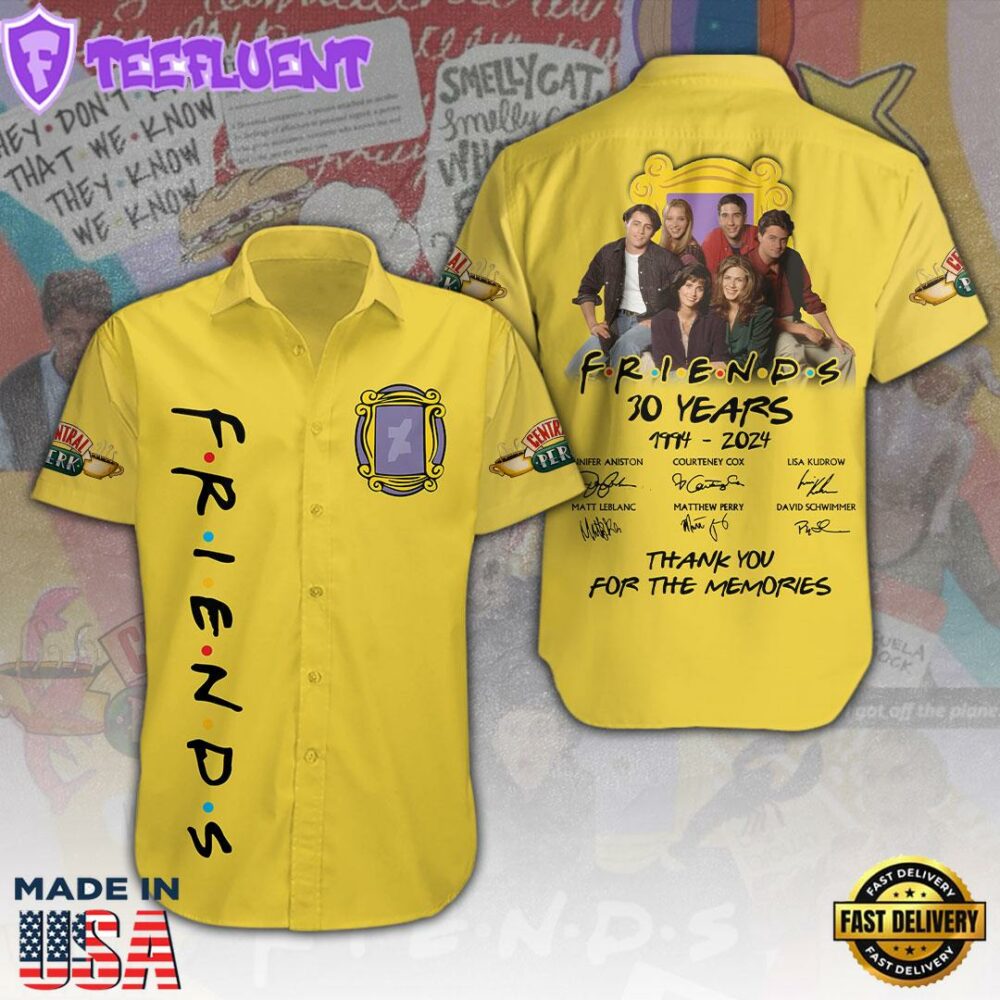 Friends Short Sleeve Dress Shirt For Man And Women