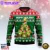 Frog Christmas Tree Hoppy Holiday Ugly Christmas Sweater