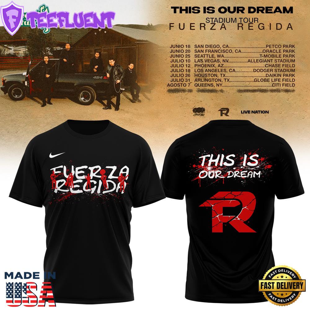 Fuerza Regida “This Is Our Dream” 2026 Stadium Tour Graphic Tee