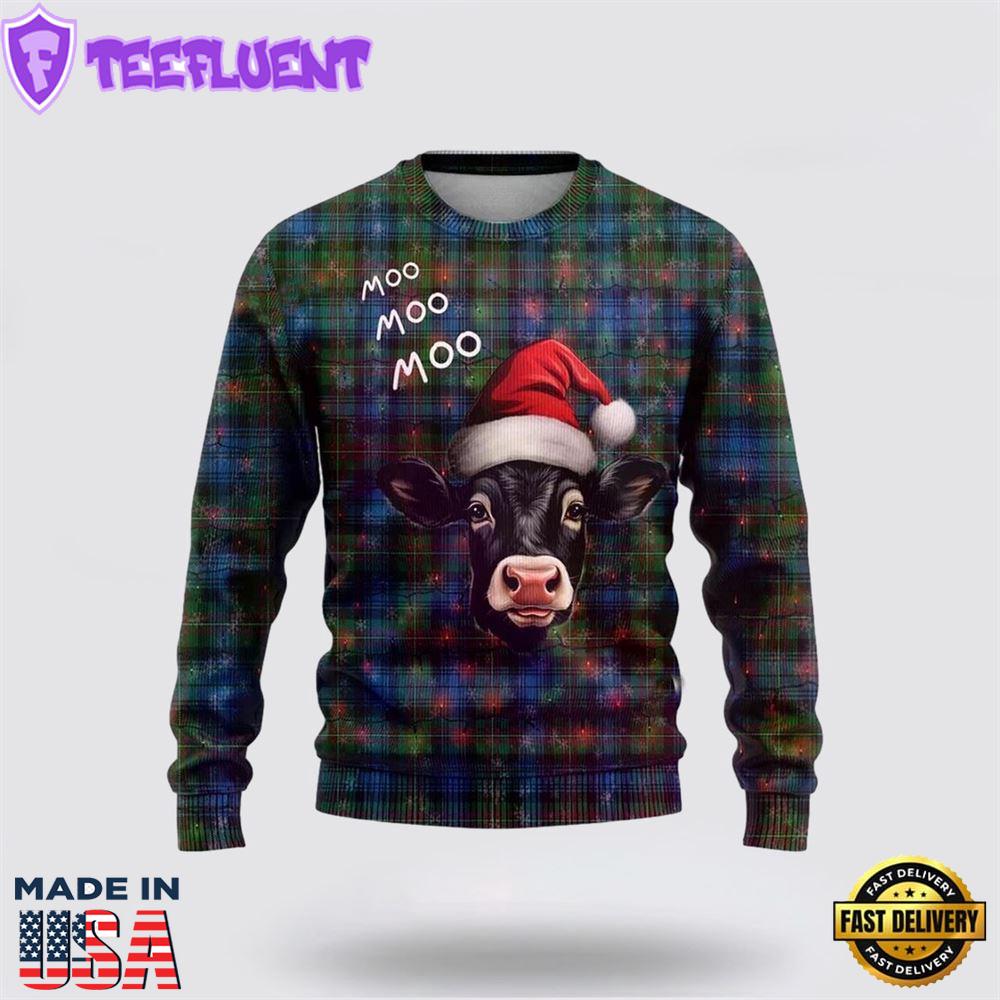 Funny Angus Cow Christmass Ugly Christmas Sweater