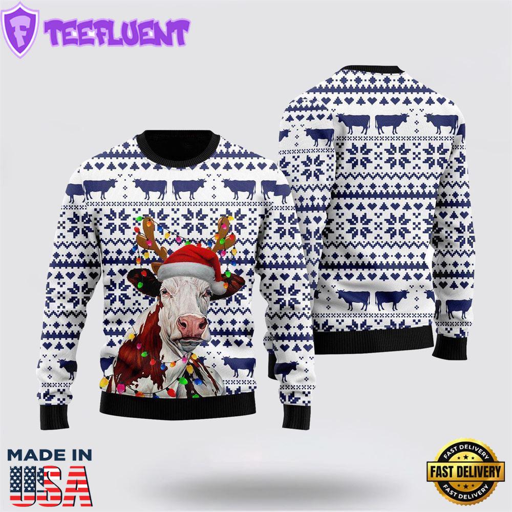 Funny Christmas Cow Ugly Christmas Sweater
