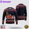 Funny Dogs With Red Truck Christmas Holiday Ugly Christmas Sweater For Men And Women