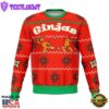 Funny Gingerbread Man Ginjas Cool Design Ugly Christmas Sweater