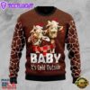 Funny Giraffe It's Cold Outside Ugly Christmas Sweater