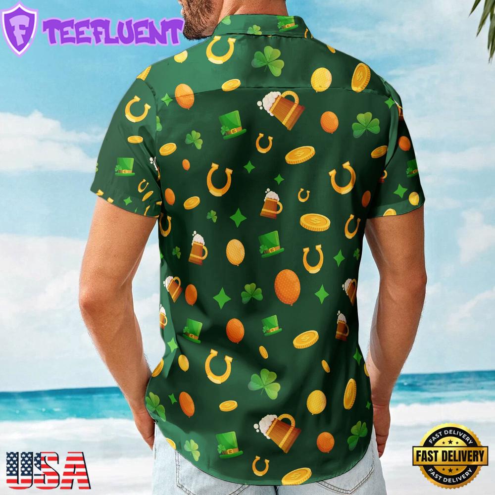 Funny Happy St Patrick'S Day Custom Photo Hawaiian Shirts