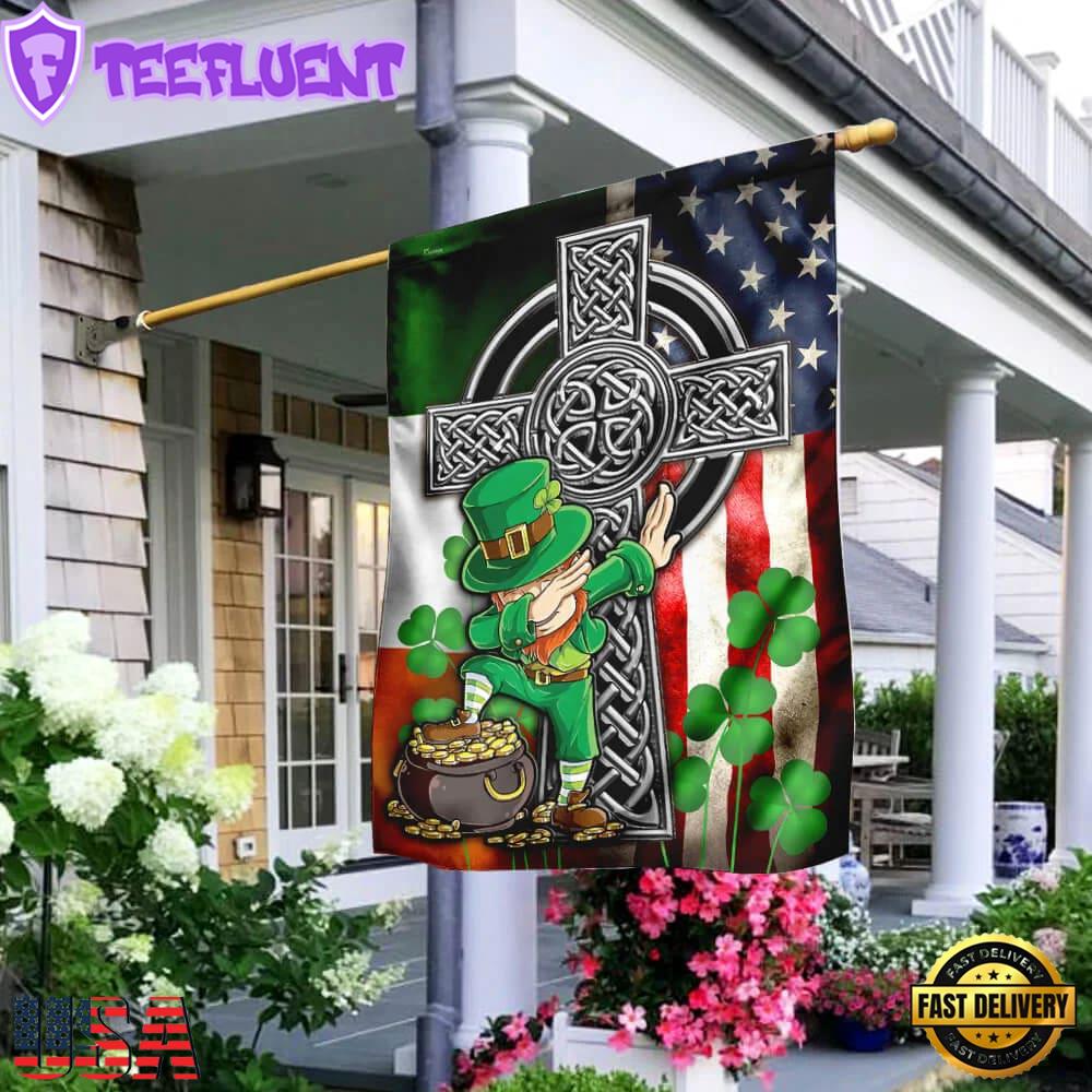 Funny Leprechaun St. Patrick's Day House And Garden Flag Decor