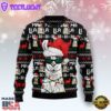 Funny Llama Christmas Light Ugly Christmas Sweater