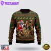 Funny Santa & German Shepherd Ugly Christmas Sweater For Men And Women