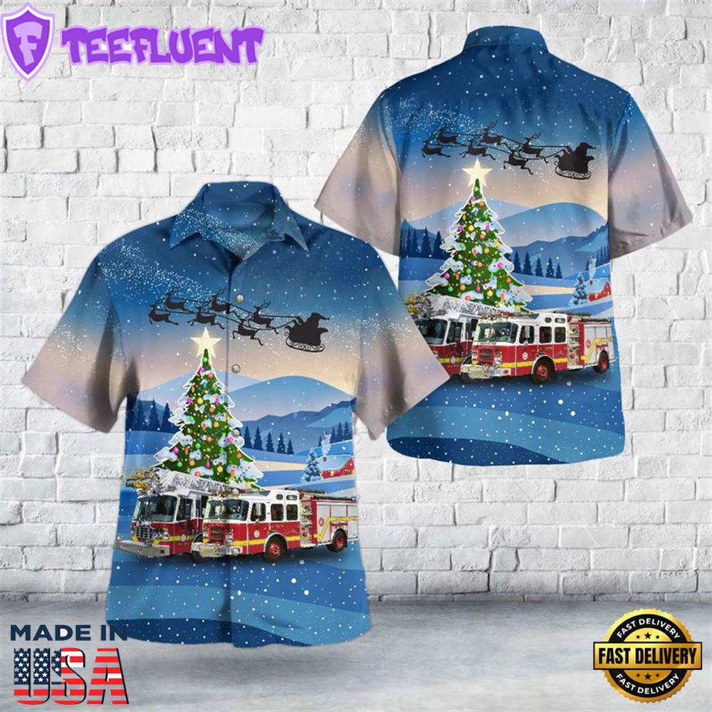 Georgetown, Massachusetts, Georgetown Fire Department Christmas Hawaiian Shirt