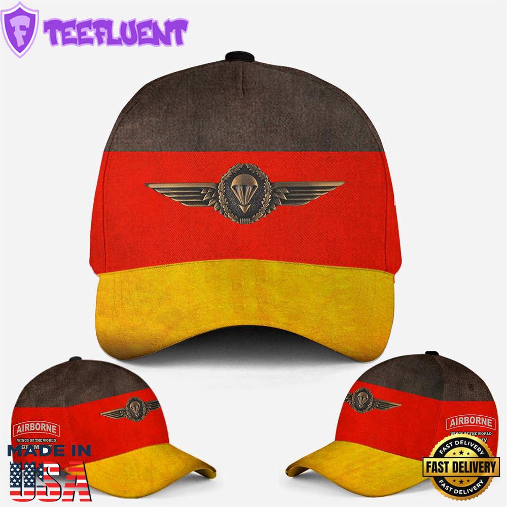 German Military Parachutist Badge (German Airborne Wings) Baseball Cap