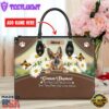 German Shepherd Dog Are Not Our Whole Life But They Make Our Lives Whole Leather Handbag