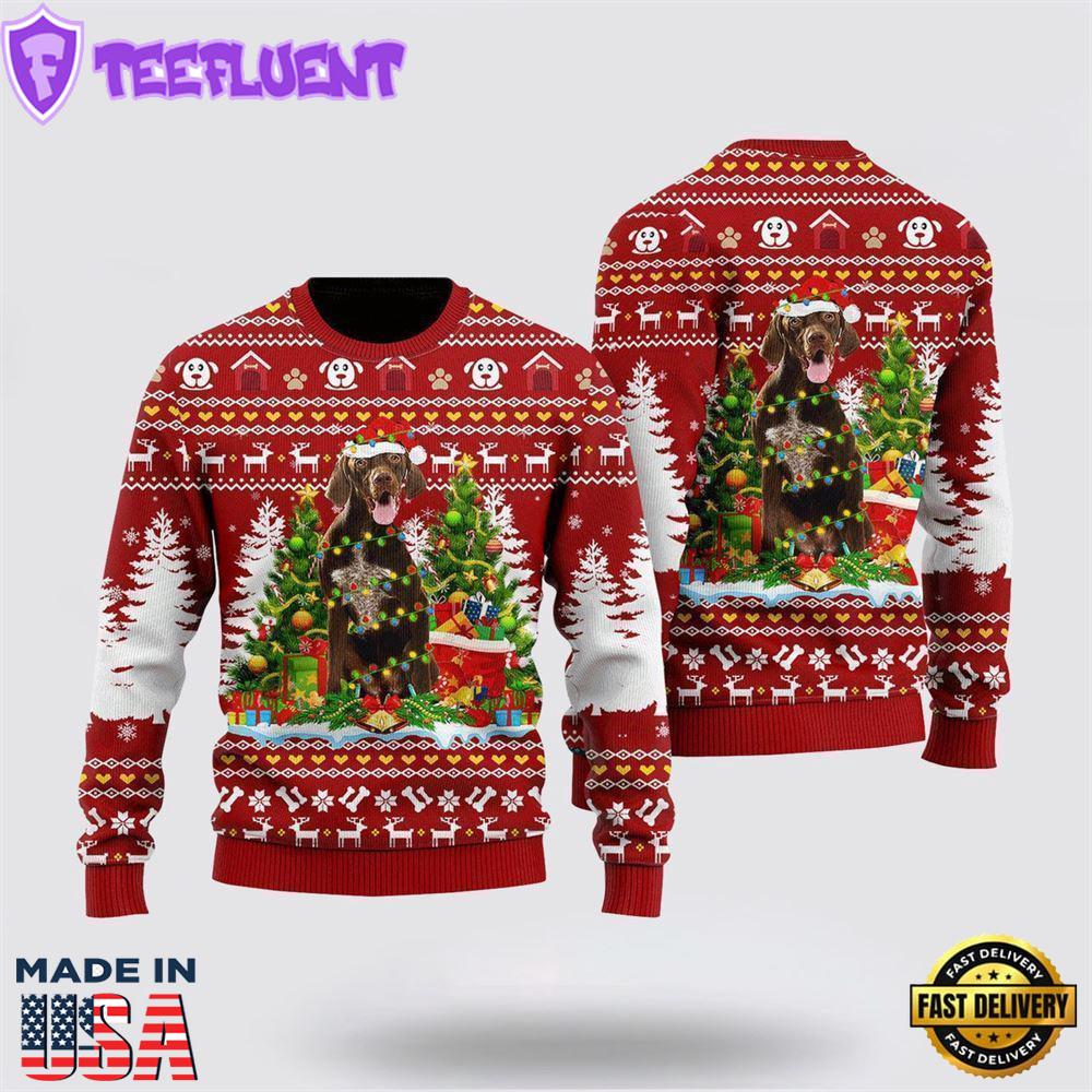 German Shorthaired Dog Ugly Christmas Sweater For Men And Women
