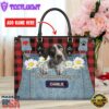 German Shorthaired Pointer Dog This Human Belongs To Leather Handbag