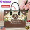 German Wirehaired Pointer Dog Are Not Our Whole Life But They Make Our Lives Whole Leather Handbag