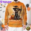 German Wirehaired Pointer Dog In Spooky Autumn Halloween 3D Shirt