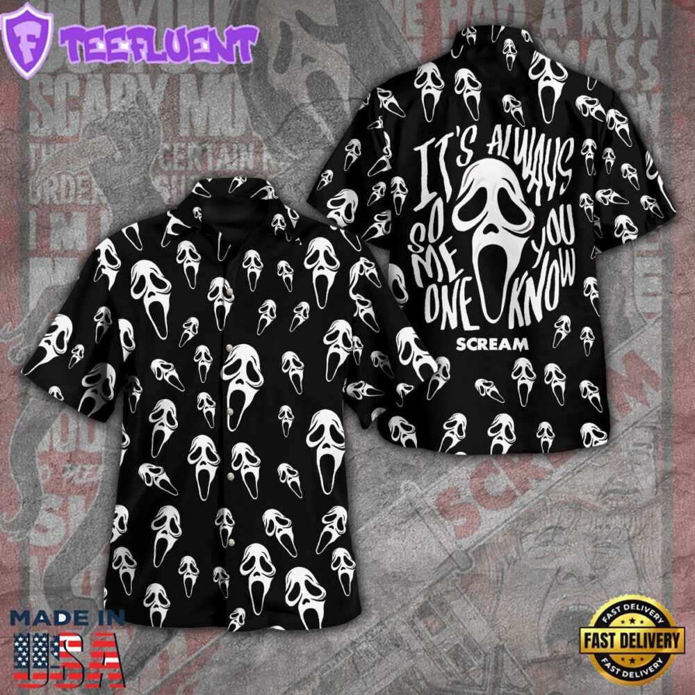 Ghostface x Horror Movies 3D Gift Summer Hawaiian Shirt