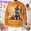 Giant Schnauzer Dog In Spooky Autumn Halloween 3D Shirt