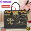 Giant Schnauzer Dog Just A Girl Who Loves Dogs Leather Handbag