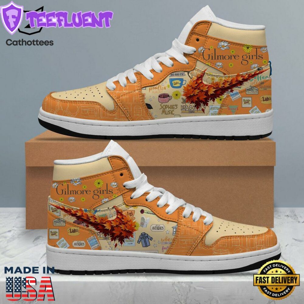 Gilmore Girls Nike Logo Design Air Jordan 1 High Top