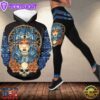 Girl, Wolf &amp Skull Native All Over Print Leggings Hoodie Set Outfit For Women Gift Xmas