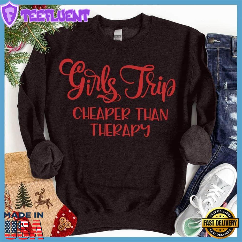 Girls Trip Colored Print Christmas Version Sweatshirt