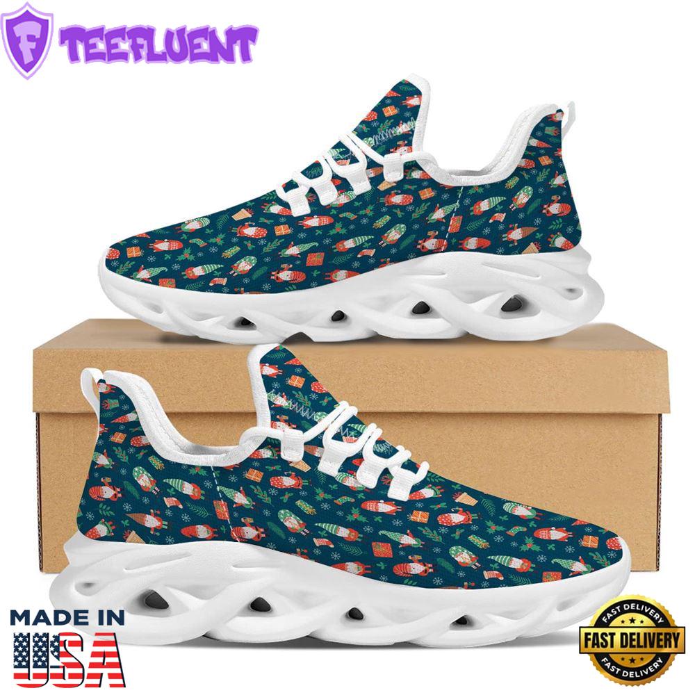 Gnomes Christmas Print Pattern White Max Soul Shoes