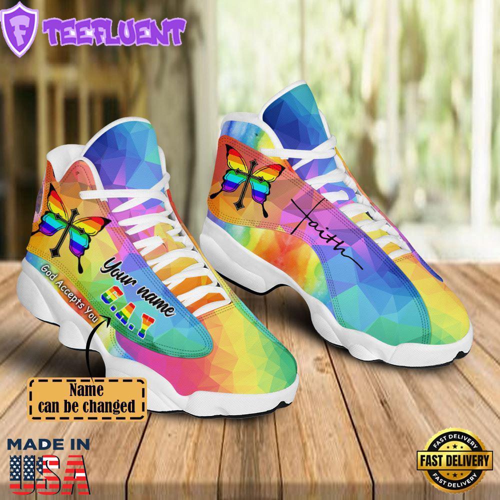 God Accept You Lgbt Jesus Custom Name Jd13 Shoes For Man And Women