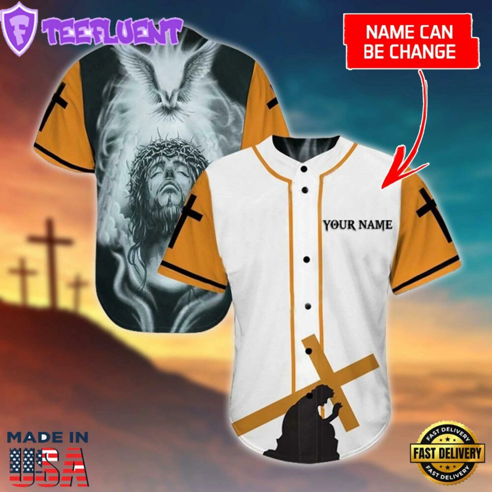 God Jesus Cross Custom Baseball Jersey