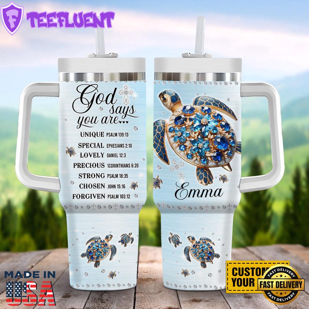 God Says You Are Stanley Tumbler 40oz