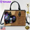 God Says You Are Unique Beautiful Butterfly Leather Bag Christ Gifts Leather Bags