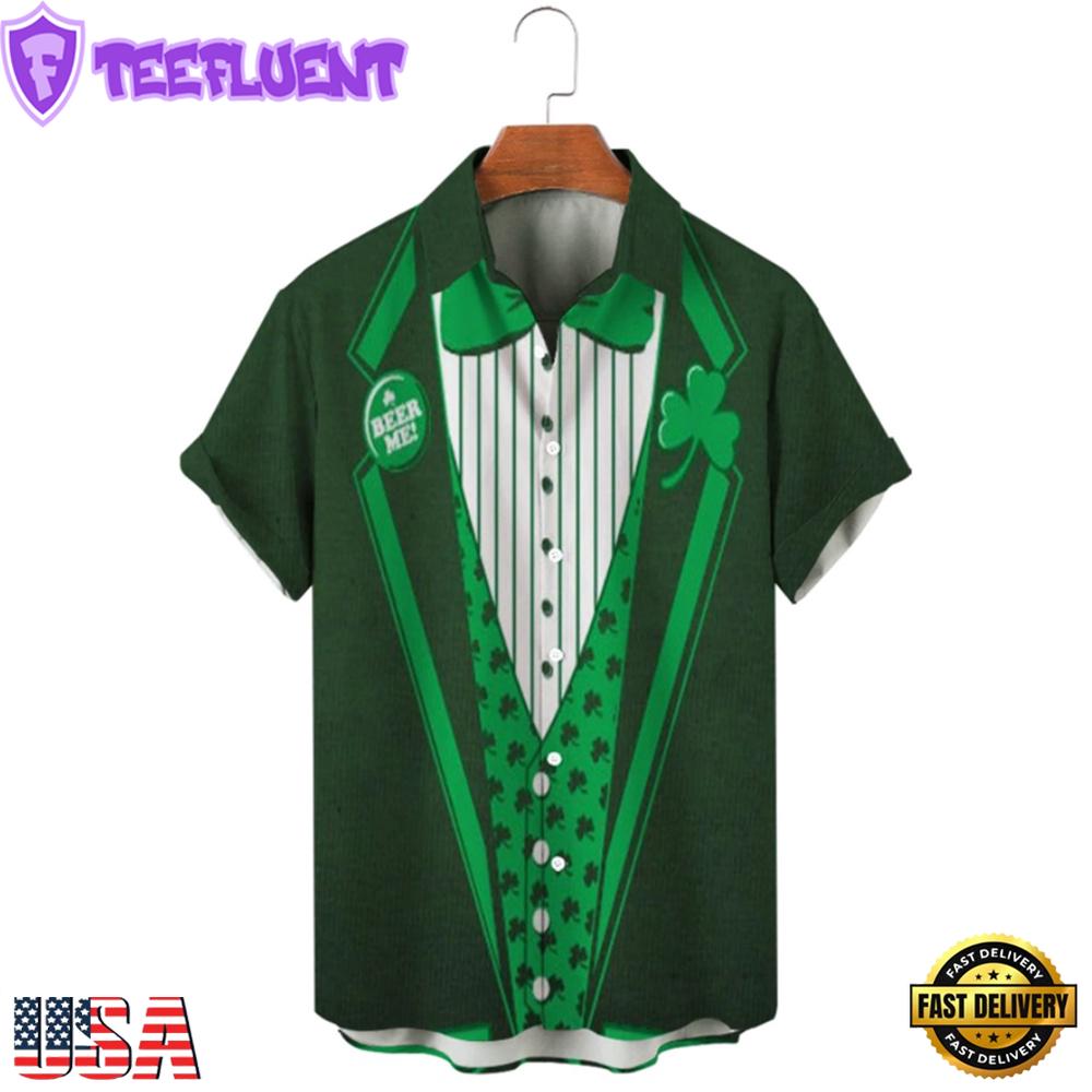 Gold Golden Irish St. Patrick'S Day 3D Hawaiian Shirt