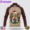 Golden Retriever Christmas Awesome All Over Print 3D Hoodie
