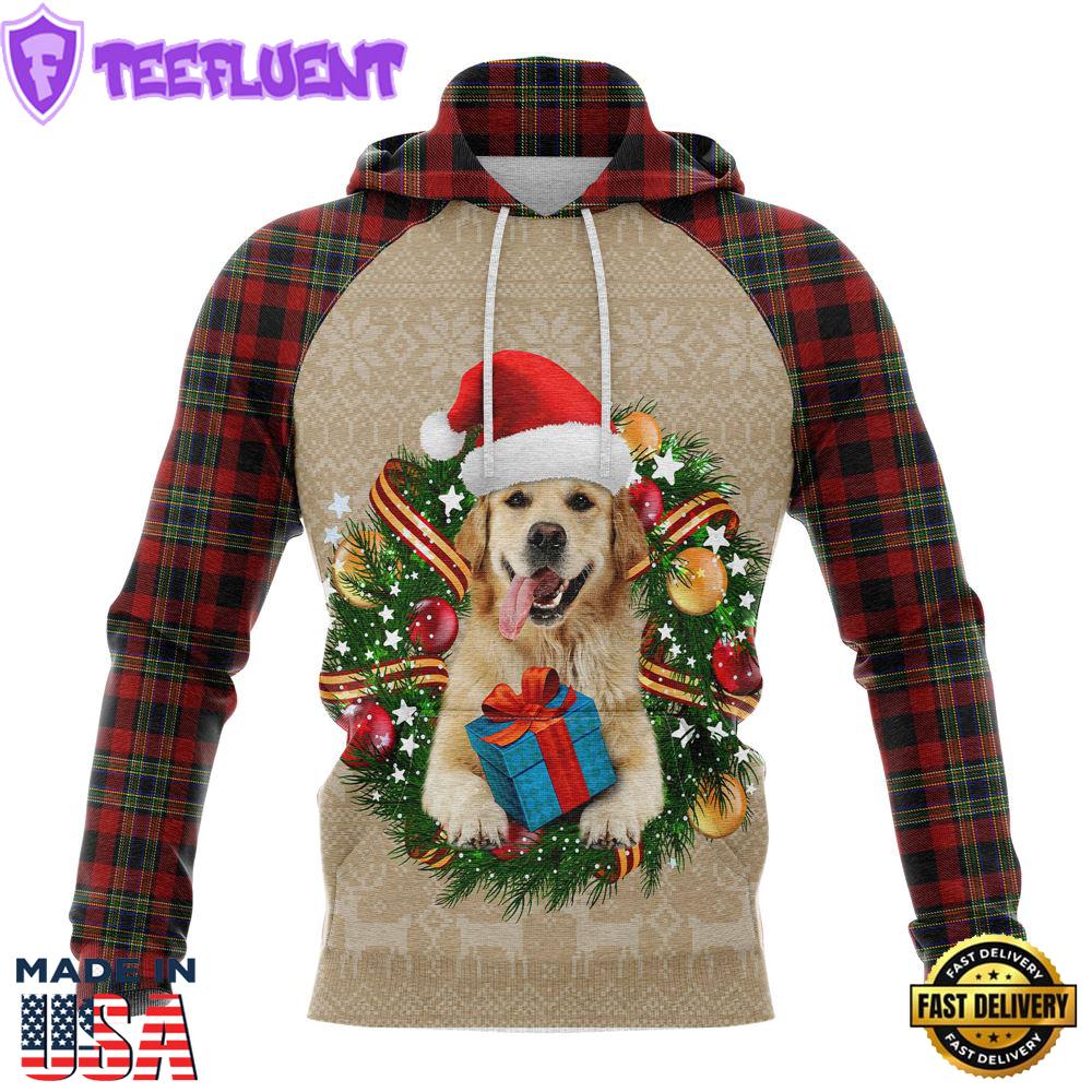 Golden Retriever Christmas Awesomechristmas Hoodie All Over Print