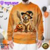 Golden Retriever Dog In Spooky Autumn Halloween 3D Shirt