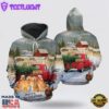 Golden Retriever Merry Christmas All Over Print 3D Hoodie