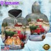 Golden Retriever Merry Christmas Hoodie All Over Print