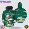 Golden Retriever Santa Is Coming To Town All Over Print 3D Hoodie