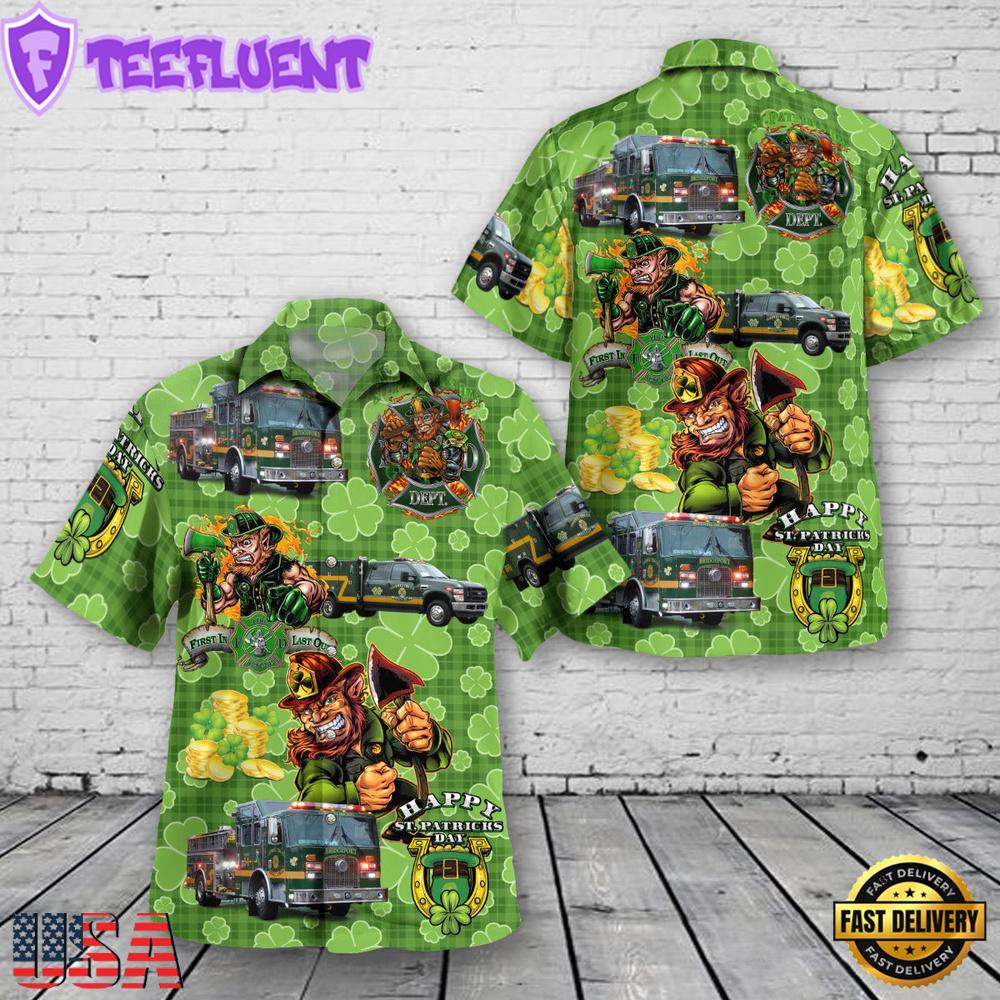Good Will Fire Company St Patrick's Day Hawaiian Shirt