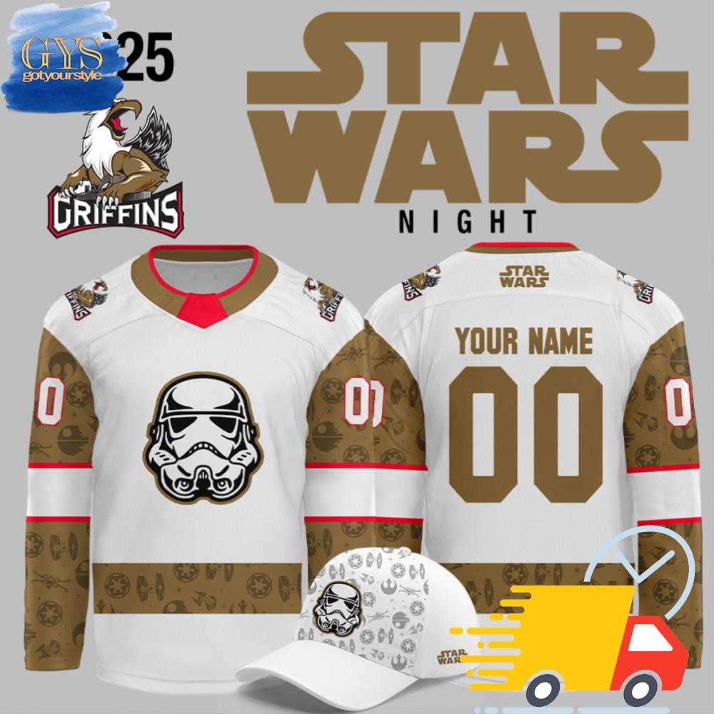 Grand Rapids Griffins 2025 Star Wars Night Hockey Jersey