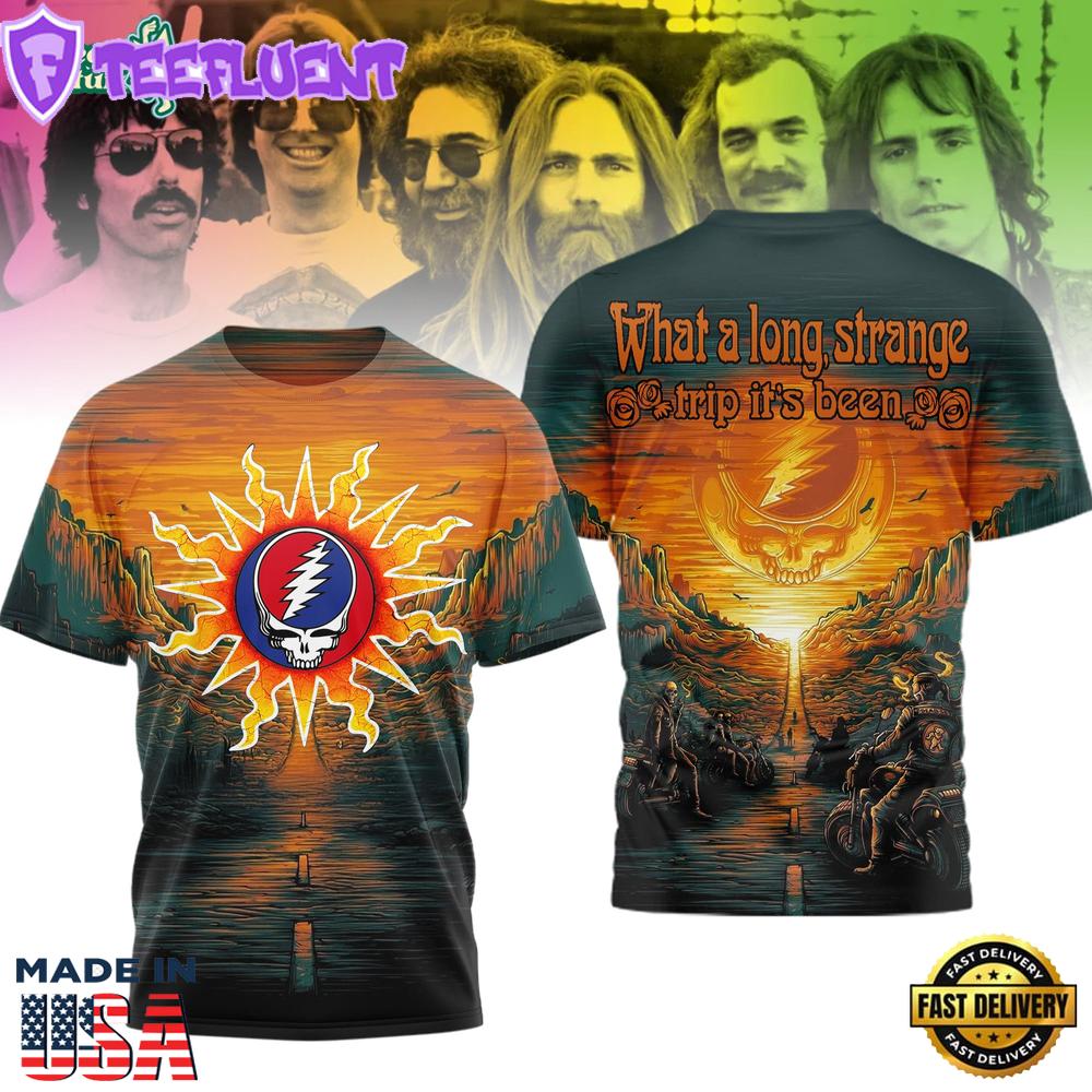 Grateful Dead “What A Long Strange Trip It’s Been” Classic Quote Tee