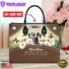 Great Dane Dog Are Not Our Whole Life But They Make Our Lives Whole Leather Handbag