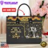 Great Dane Dog Just A Girl Who Loves Dogs Leather Handbag