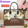 Great Pyrenees Dog Are Not Our Whole Life But They Make Our Lives Whole Leather Handbag